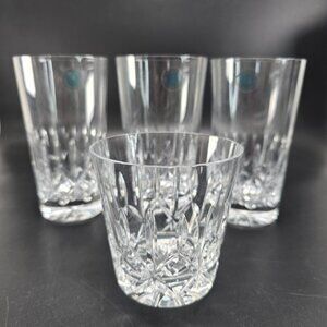 Galway Irish Crystal Baldmore Crystal Highball & Whiskey Glasses Set Of 4 DH1300